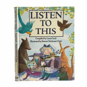 Listen to This. Compiled by Laura Cecil. Published by The Bodley Head.