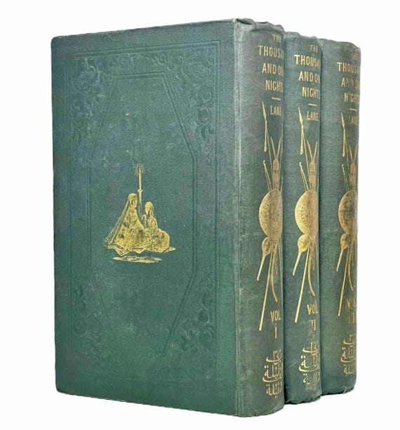 Rare 1839-1841 the Thousand and One Nights, or the Arabian