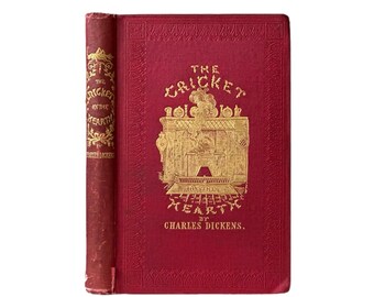 The Cricket on the Hearth by Charles Dickens 1846 FIRST EDITION Second Issue .
