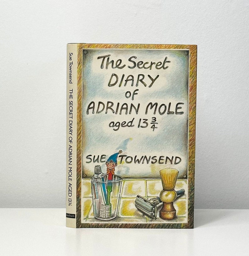 FIRST EDITION 1982 The Secret Diary of Adrian Mole Aged 13 3/4 by Sue Townsend. Published by Methuen. Complete with Dust Jacket. Near Fine. image 1