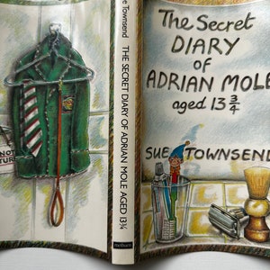 FIRST EDITION 1982 The Secret Diary of Adrian Mole Aged 13 3/4 by Sue Townsend. Published by Methuen. Complete with Dust Jacket. Near Fine. image 4