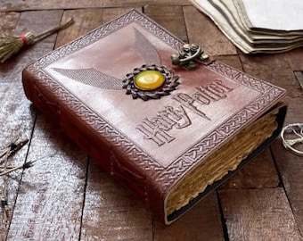 Journal en cuir Harry Potter, livre de sorts vierge, livre des