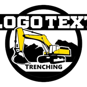 excavator logo design