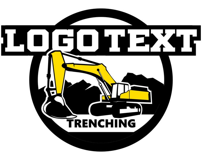 excavator logo design
