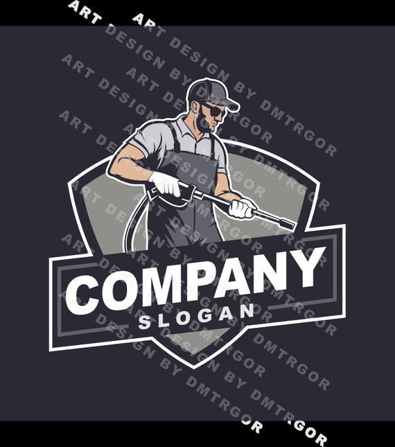 Pressure Washing Logo, Cleaning Service, Wash logo, Pressure Logo, House Washing Logo, Clean Logo, Power Washing Logo, Home Cleaning Logo