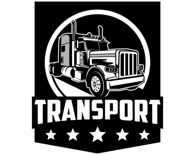 auto trucking logo design illustration