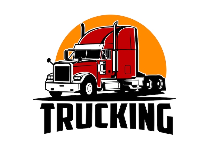 truck, logo, delivery truck, design, template, Truck, delivery, svg