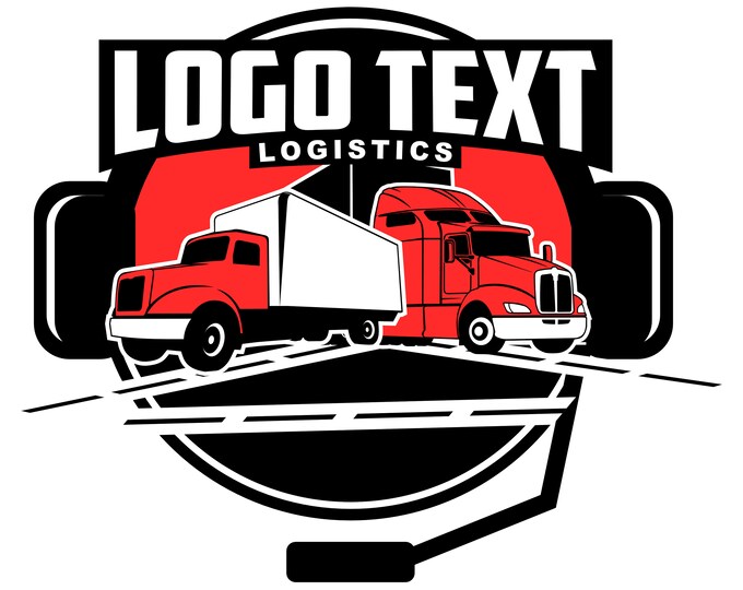 LOGISTICS,TRUCKING,LOGO,design,vector,illustration