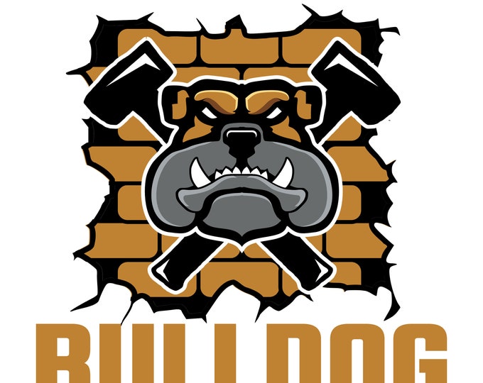 bulldog logo design illustration
