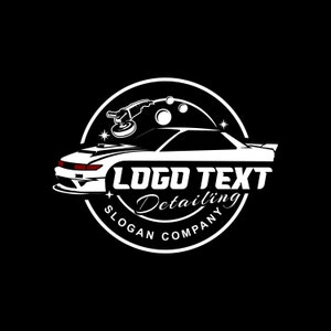 carwash logo - auto detaillering - auto logo ontwerp - sportwagen - detaillering - auto vector - vector - illustratie - automotive logo - automotive