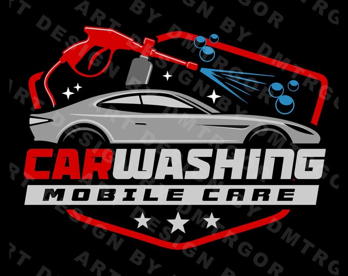 auto, car, power wash, pressure washing, car washing, auto care, detailing, logo, design, graphic.