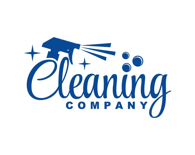 Cleaning Company Logo | Cleaning Business Logo | Housekeeping Logo | House Cleaning Logo | Residential Cleaning | Office Cleaning Services
