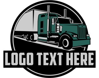 auto trucking logo design illustration