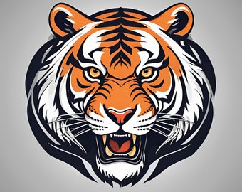 tiger sticker,tiger logo,tiger illustration,tiger graphic,design,digital art,drawing art,vector design