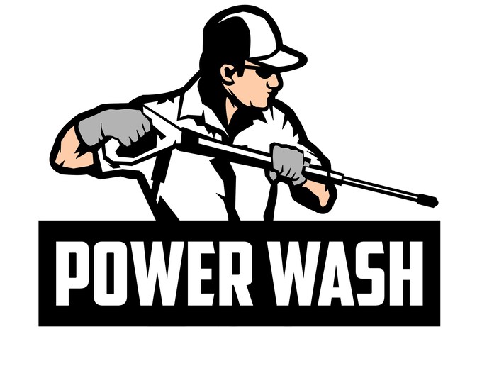 Logo pressure washing,power wash,cleaning,wash,power,illustration,design,poster,logo