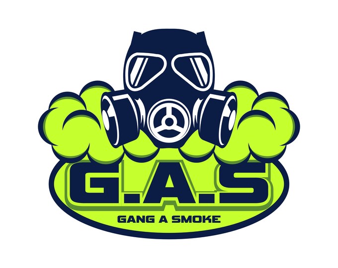 GAS MASK logo design illustration