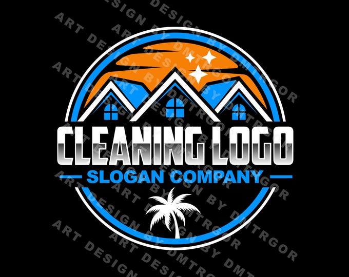 Power Pressure Washing Logo, Wash logo, Pressure Logo, House Washing Logo, Clean Logo, Power Washing Logo, Modern Home Cleaning Washing Logo