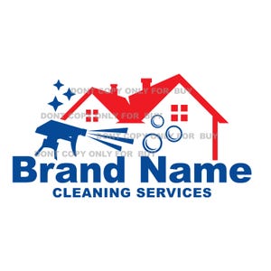 Power Pressure Washing Logo, Wash logo, Pressure Logo, House Washing Logo, Clean Logo, Power Washing Logo, Modern Home Cleaning Washing Logo