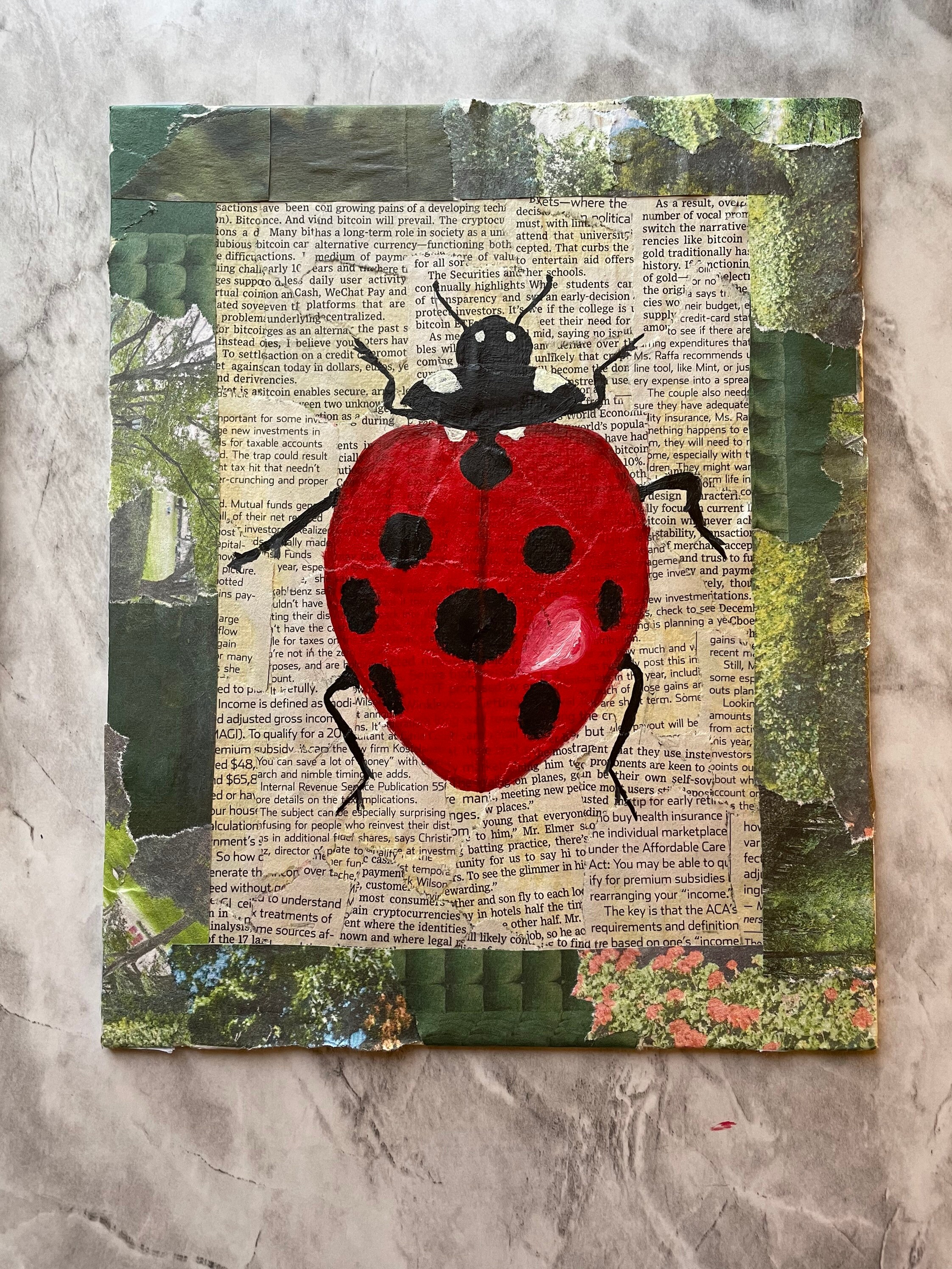 Ladybug Collage - Etsy