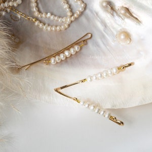 Roma Hair Pins - Pearl — Edera Jewelry