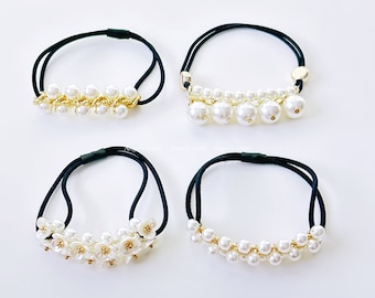 Set de coleteros de perlas: coleteros de perlas artificiales, accesorios para bodas