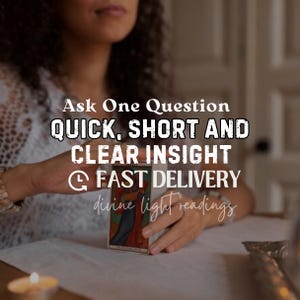 Quick and Short Answer: 3 Card Insight Tarot Reading, Fast Delivery, and Psychic Prediction