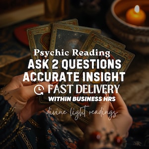 Ställ 2 frågor om tarotläsning: Snabb psykisk insikt och tydliga svar