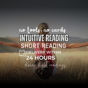 Lettura intuitiva, nessuna carta, solo lettura energetica basata sulla guida intuitiva e sull'intuizione psichica