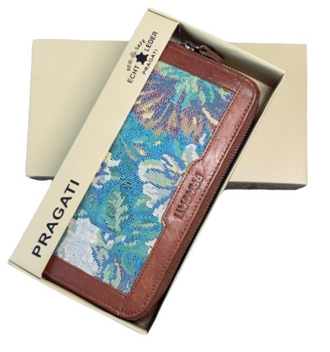 Double Zip Leather Wallet ,genuine Leather Wallet Women, Wallet, Zip