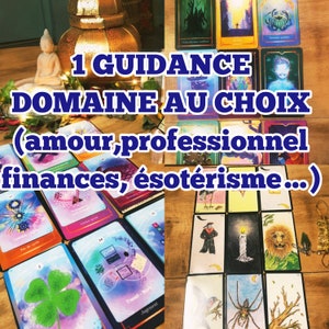 GUIDANCE/VOYANCE: tirage VISIO sur 1 domaine au choix amour, pro, famille... 40min env, divination par cartomancie, oracles adaptés image 1