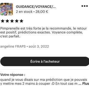 GUIDANCE/VOYANCE: tirage VISIO sur 1 domaine au choix amour, pro, famille... 40min env, divination par cartomancie, oracles adaptés image 2