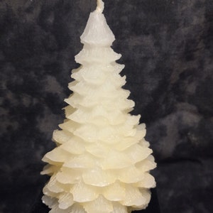 Christmas Tree Candle with personalized touch -Beeswax Holiday Tree candle