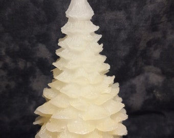 Christmas Tree Candle with personalized touch -Beeswax Holiday Tree candle