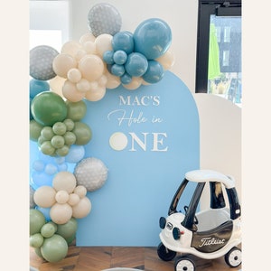 Hole in One Birthday, Golf Theme Decor, Masters First Birthday, Party Decorations, Golf Themed Party Decor, Balloon Arch Kit
