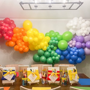 Rainbow Balloon Garland, Baby Shower Rainbow Balloon Arch, Balloon Backdrop