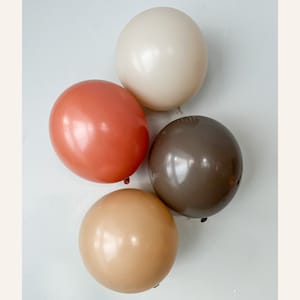 Rustic Fall Balloon Garland Kit, Rust Orange Balloon Arch, Warm Neutral Balloon Kit