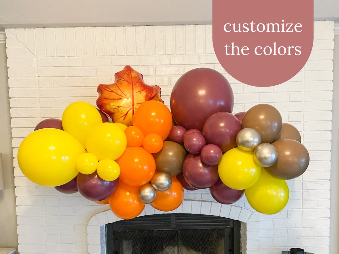 Thanksgiving Balloon Garland, Fall Balloon Garland Party Decor