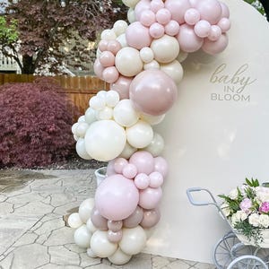 Baby in Bloom Balloon Arch Kit, Baby Shower Decorations, Pink Balloon Garland Kit