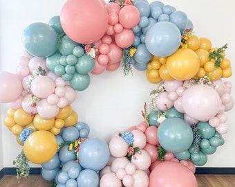Wildflower Birthday Balloon Arch, In Full Bloom Party Decor, Boho Floral First Birthday, Balloon Garland Kit