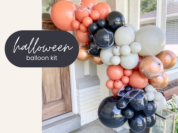 Halloween Balloon Arch, Hocus Pocus Birthday Party Decor, Fall Balloon Garland Kit, Halloween Balloons