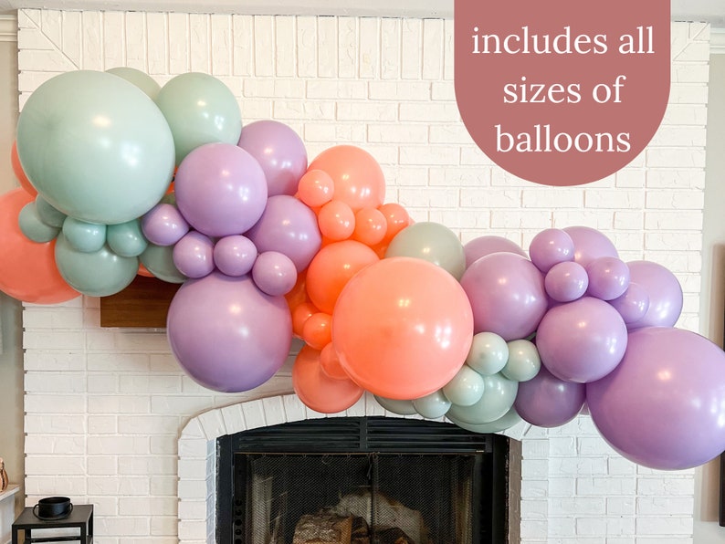 DIY Balloon Garland Kit Tuftex Balloons Matte Balloons Etsy