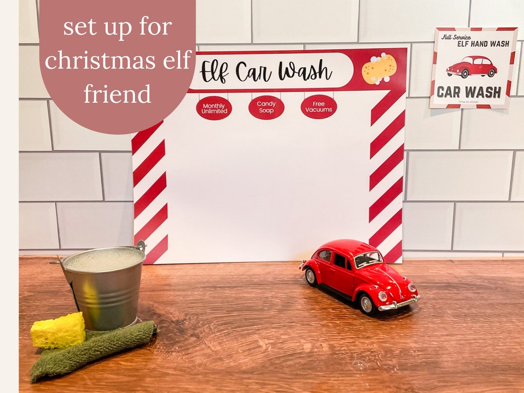 Elf Prop Car Wash, Elf Arrival, Elf Accessories, Christmas Elf Set Up ...