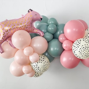 Two Wild Girl Birthday Party Decorations, 2nd Birthday Party Theme, DIY Balloon Garland, Boho Chic Balloon Arch Kit