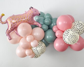 Two Wild Girl Birthday Party Decorations, 2nd Birthday Party Theme, DIY Balloon Garland, Boho Chic Balloon Arch Kit