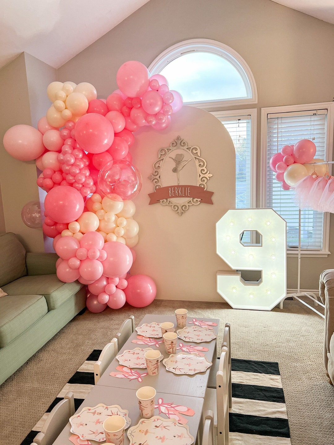 Ballet Balloons, Ballerina Party Decorations, Pink Balloon Arch