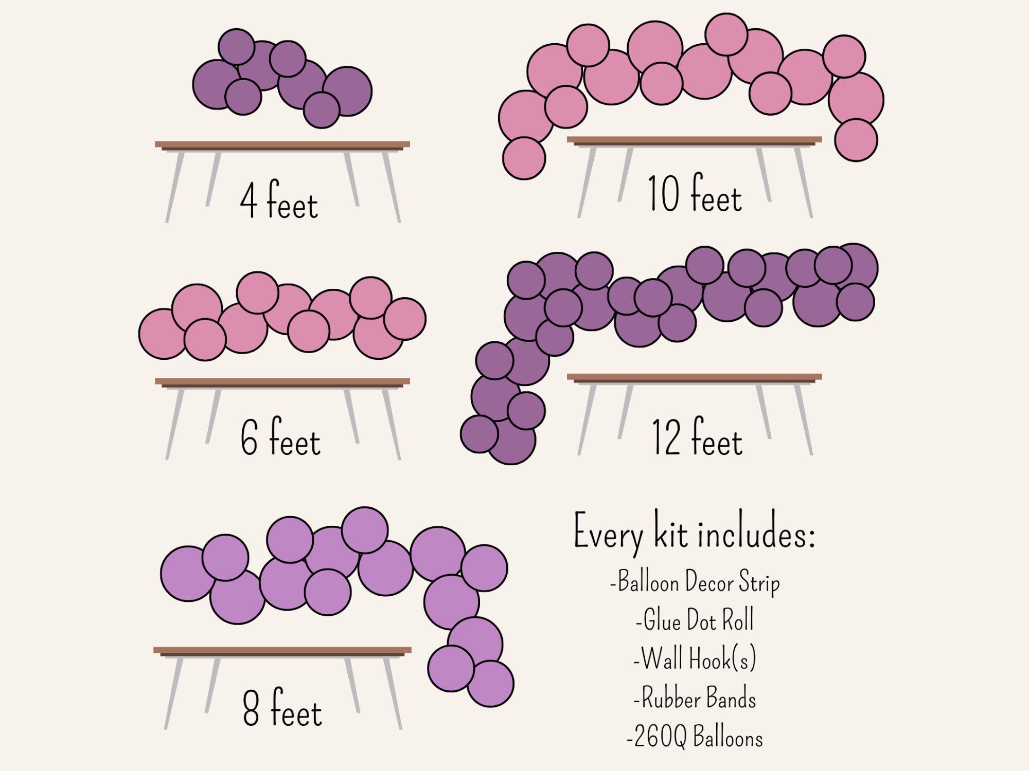thumbnail image 2 of 50 Pcs Ballerina Birthday Party Decorations - Pink Ballet Backdrop, Balloons & Table Cover Set 2 of 14