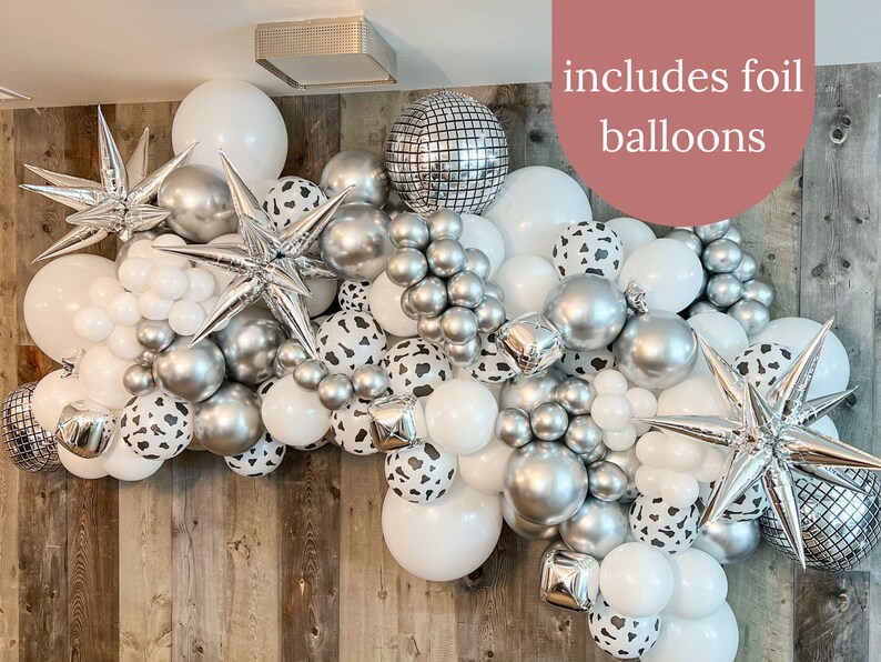 Disco Party Decorations Disco Ball Balloons Garland Birthday Etsy