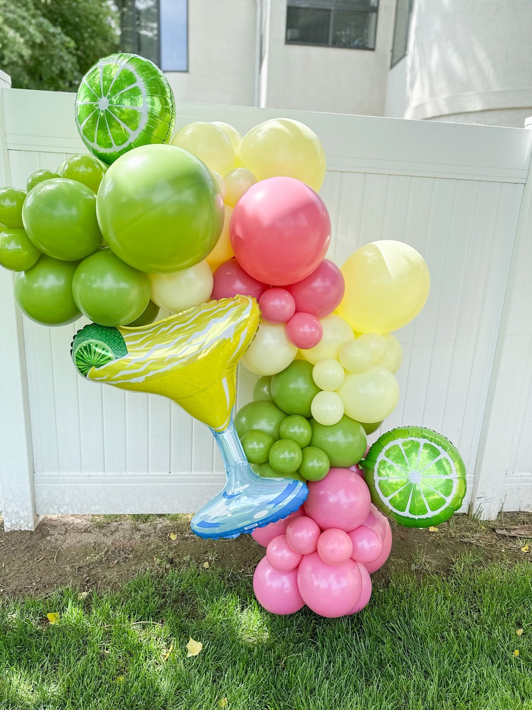 Margs and Matrimony Bachelorette, Margarita Balloon Arch, Fiesta Balloon Garland, Tequila Party