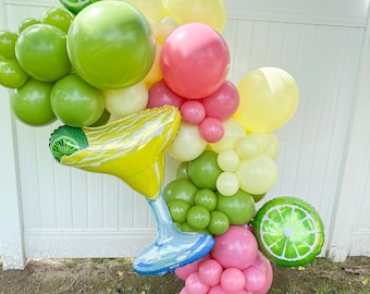 Margs and Matrimony Bachelorette Balloon Arch Kit, Margarita and Lime Balloons, Party Decorations, Cinco de Mayo, Margarita Theme