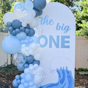 Wave Balloon Arch, Under the Sea Balloon Garland, Ocean Balloons, Oneder the Sea Birthday Party Decorations